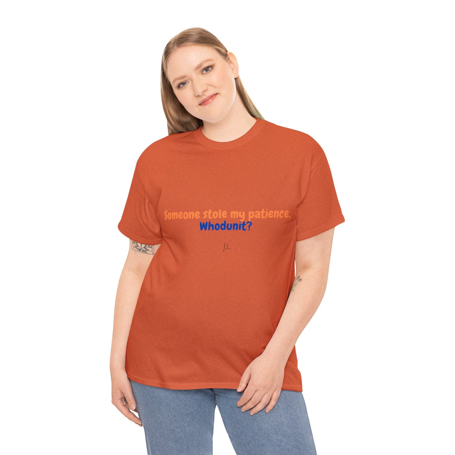 No Patience! Unisex Heavy Cotton Tee