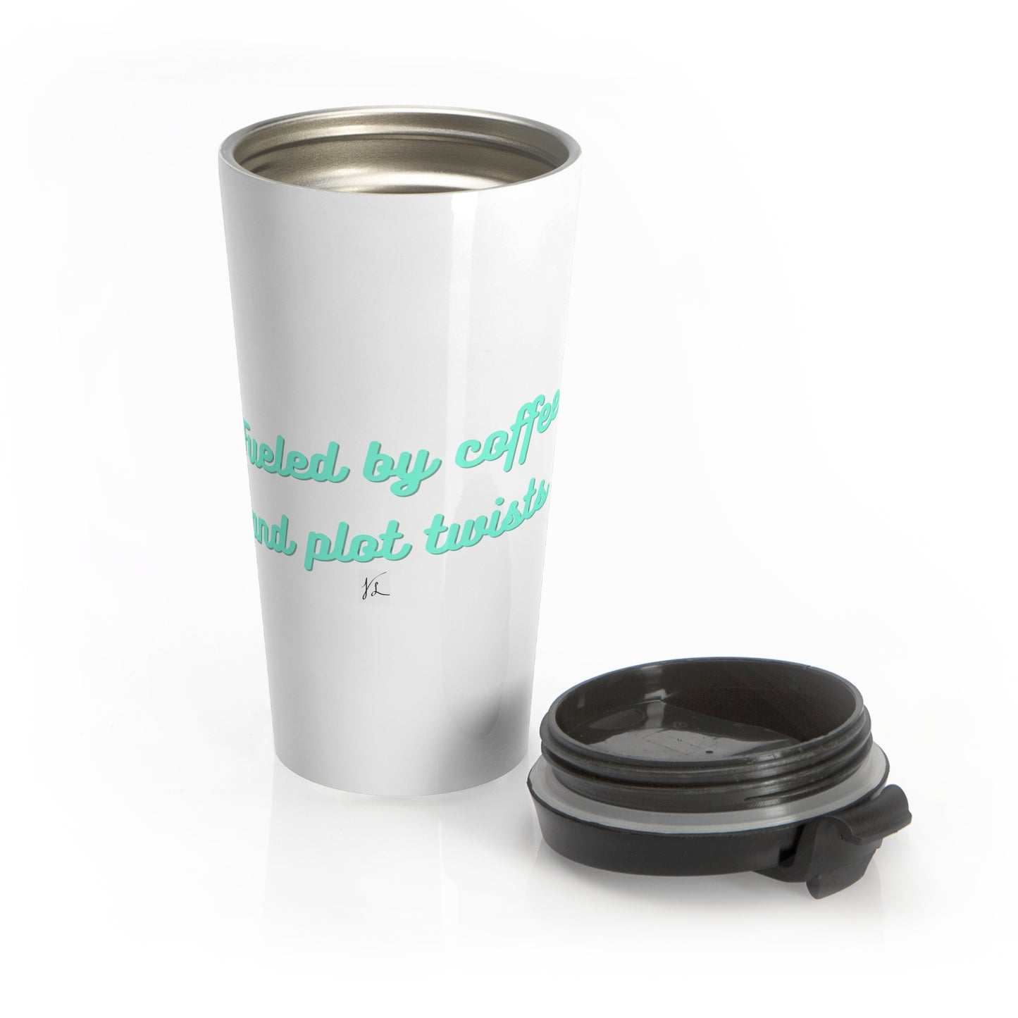 Coffee and Plot Twists Stainless Steel Travel Mug