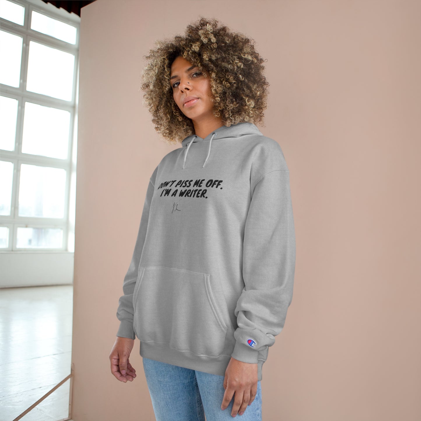 The Author's Warning -- Champion Hoodie