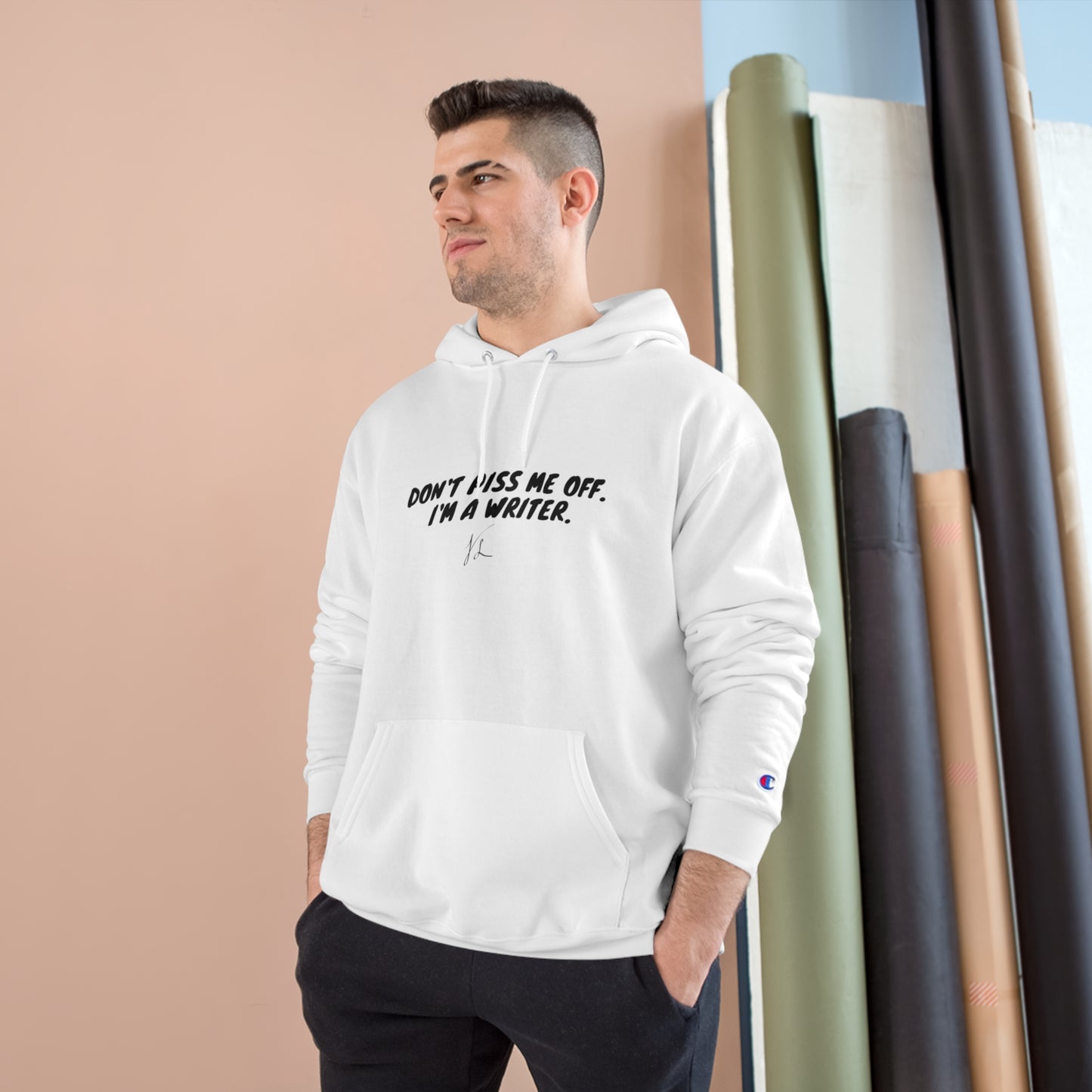 The Author's Warning -- Champion Hoodie