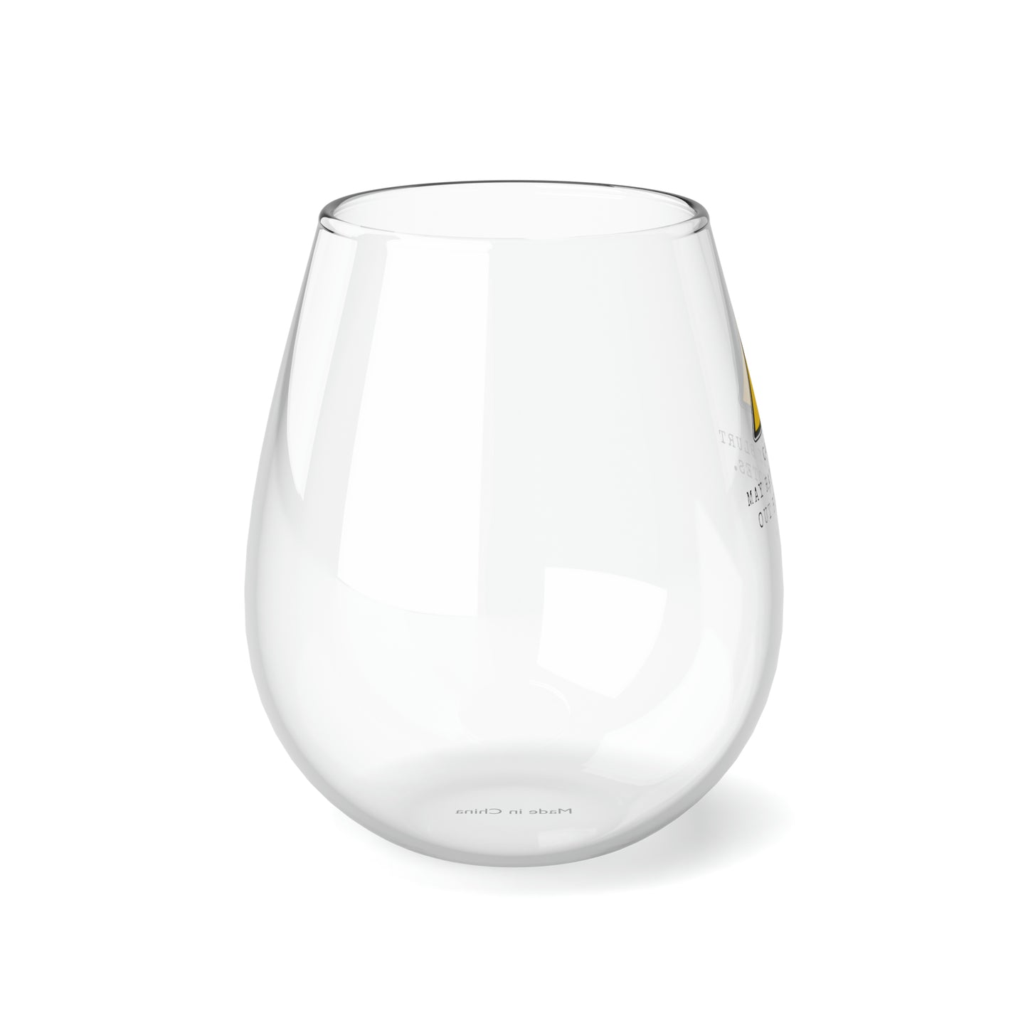 Random Quotes Stemless Wine Glass, 11.75oz