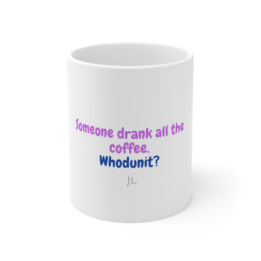 Whodunit Ceramic Mug 11oz