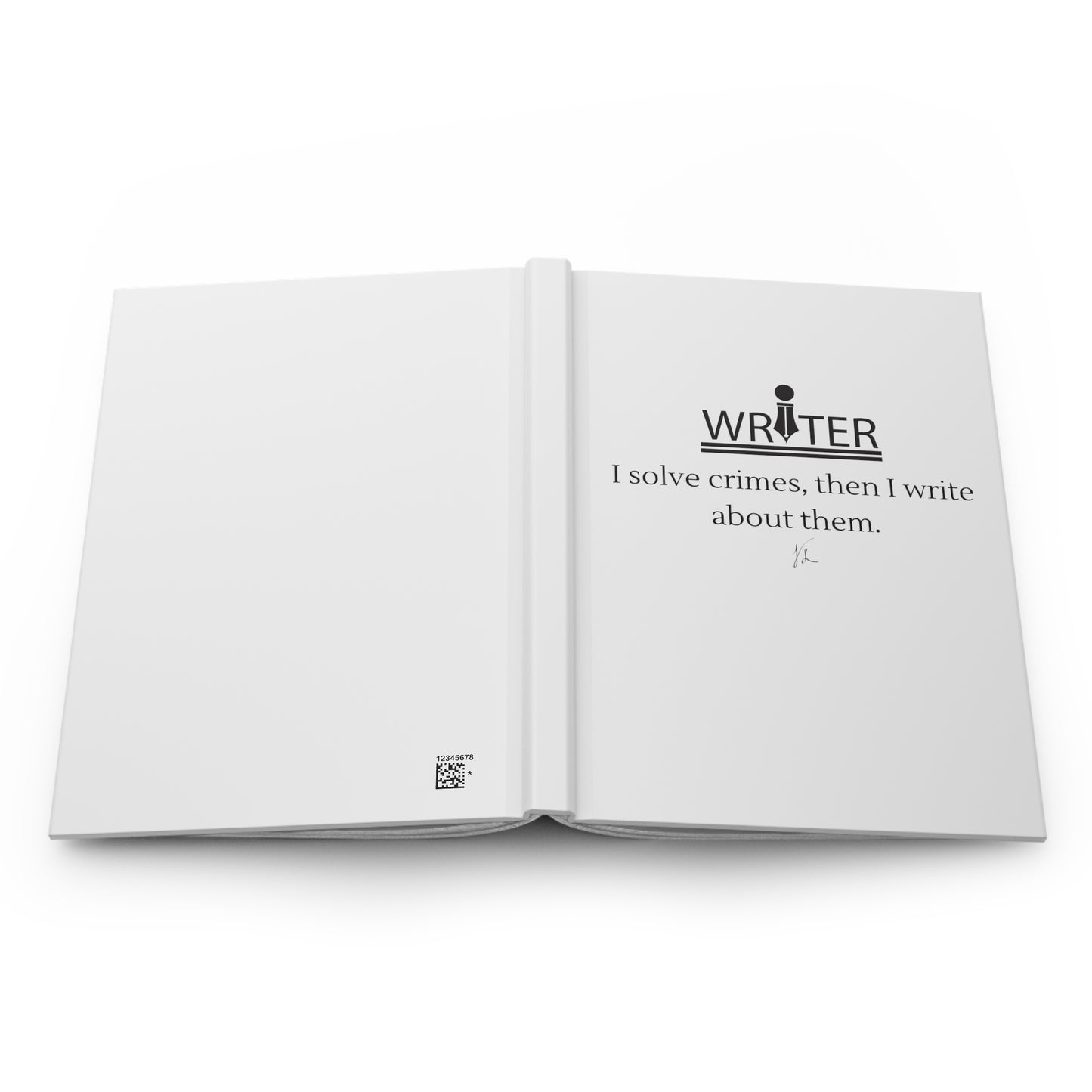 Mystery Writer Hardcover Journal Matte