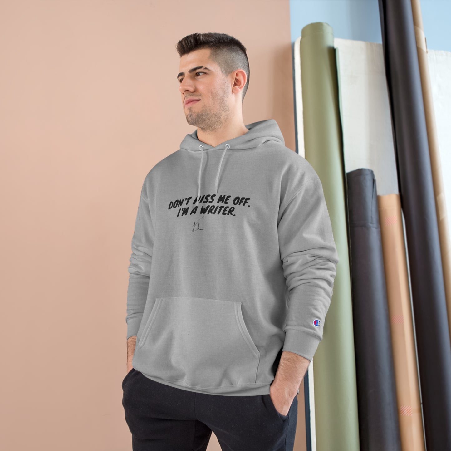 The Author's Warning -- Champion Hoodie