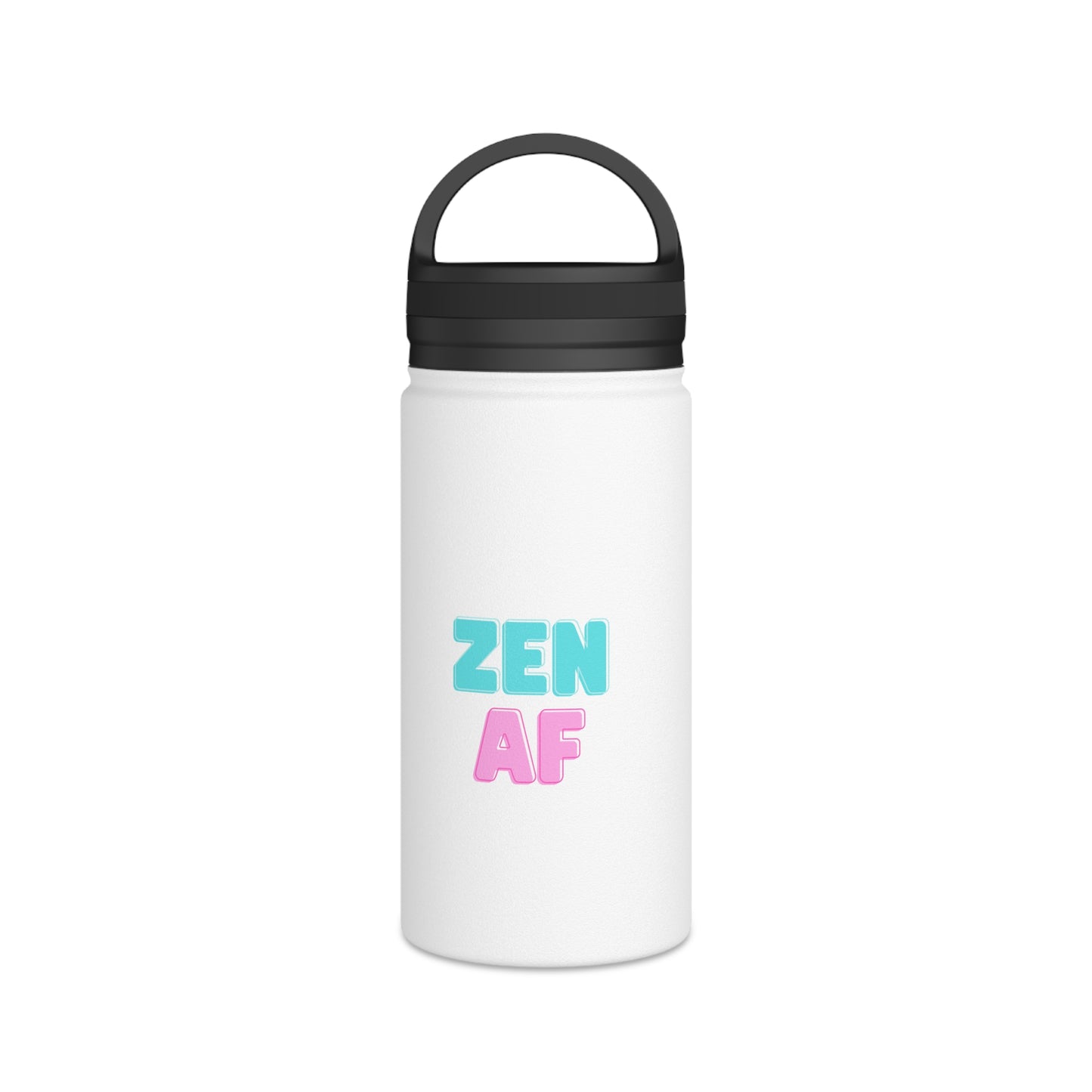 Zen and Fit Stainless Steel Water Bottle, Handle Lid