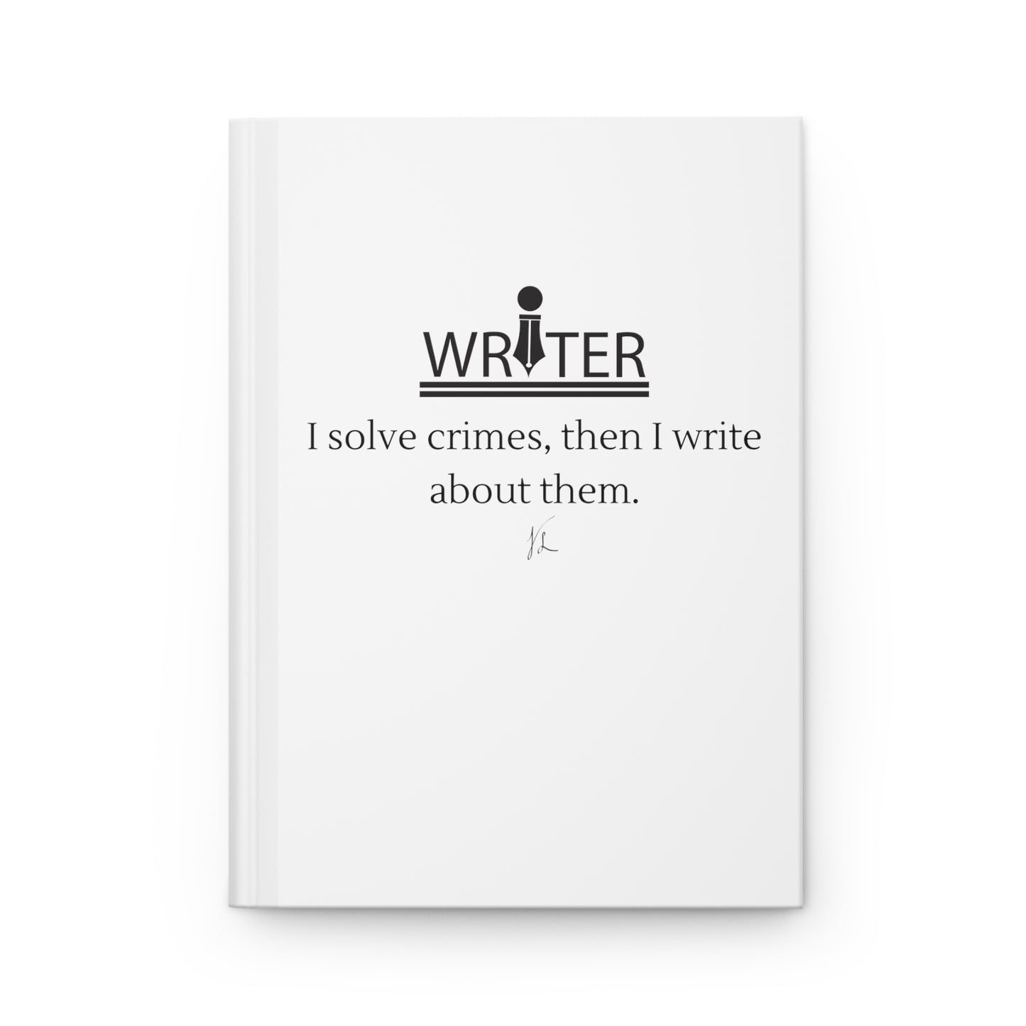 Mystery Writer Hardcover Journal Matte