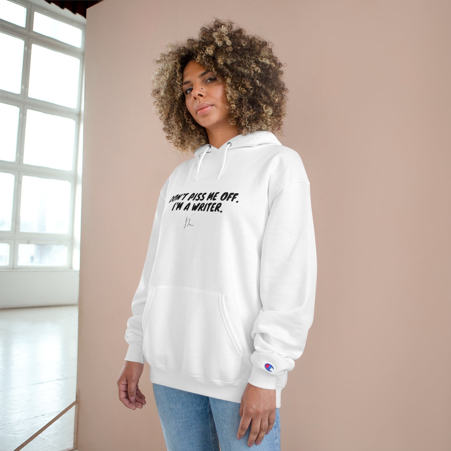 The Author's Warning -- Champion Hoodie