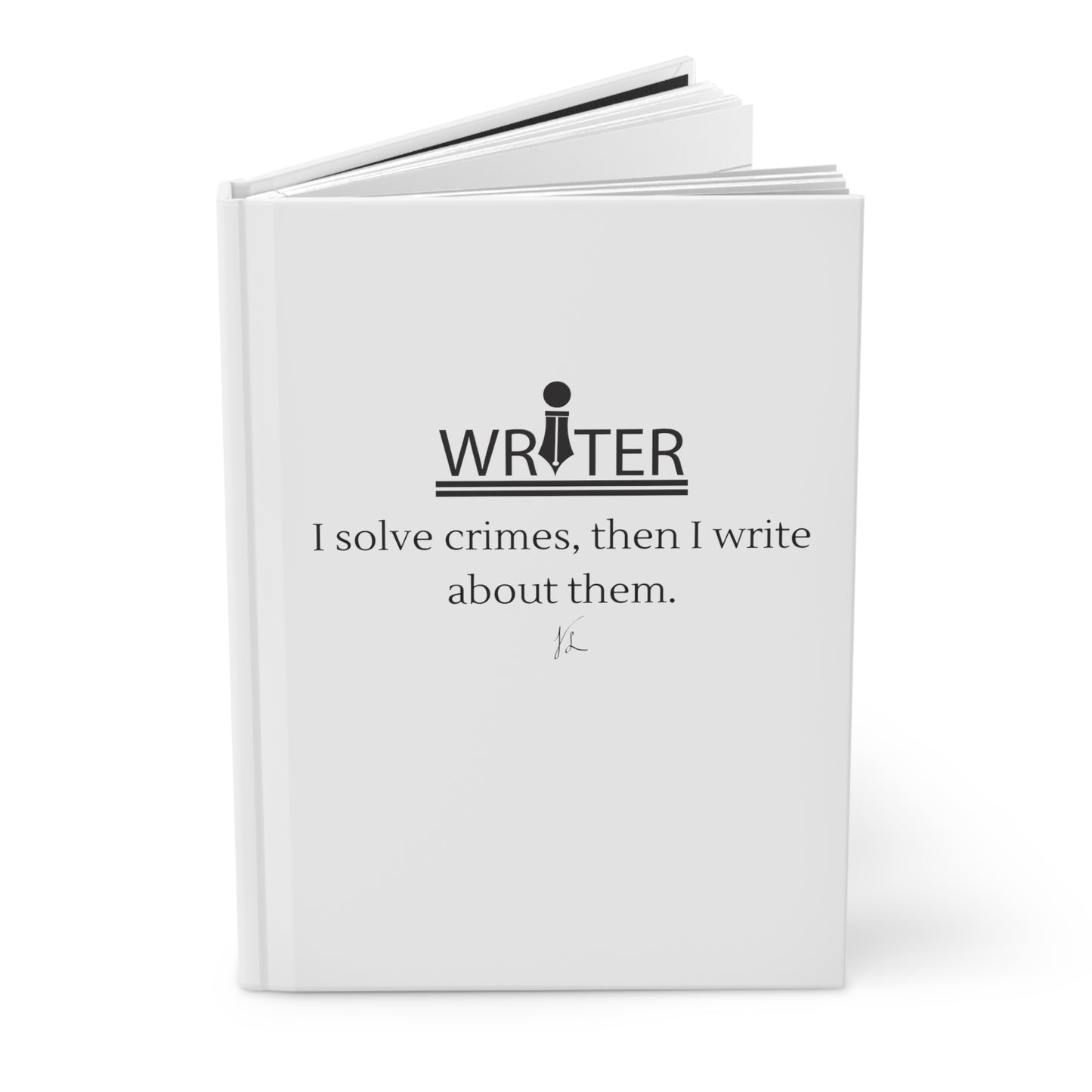 Mystery Writer Hardcover Journal Matte