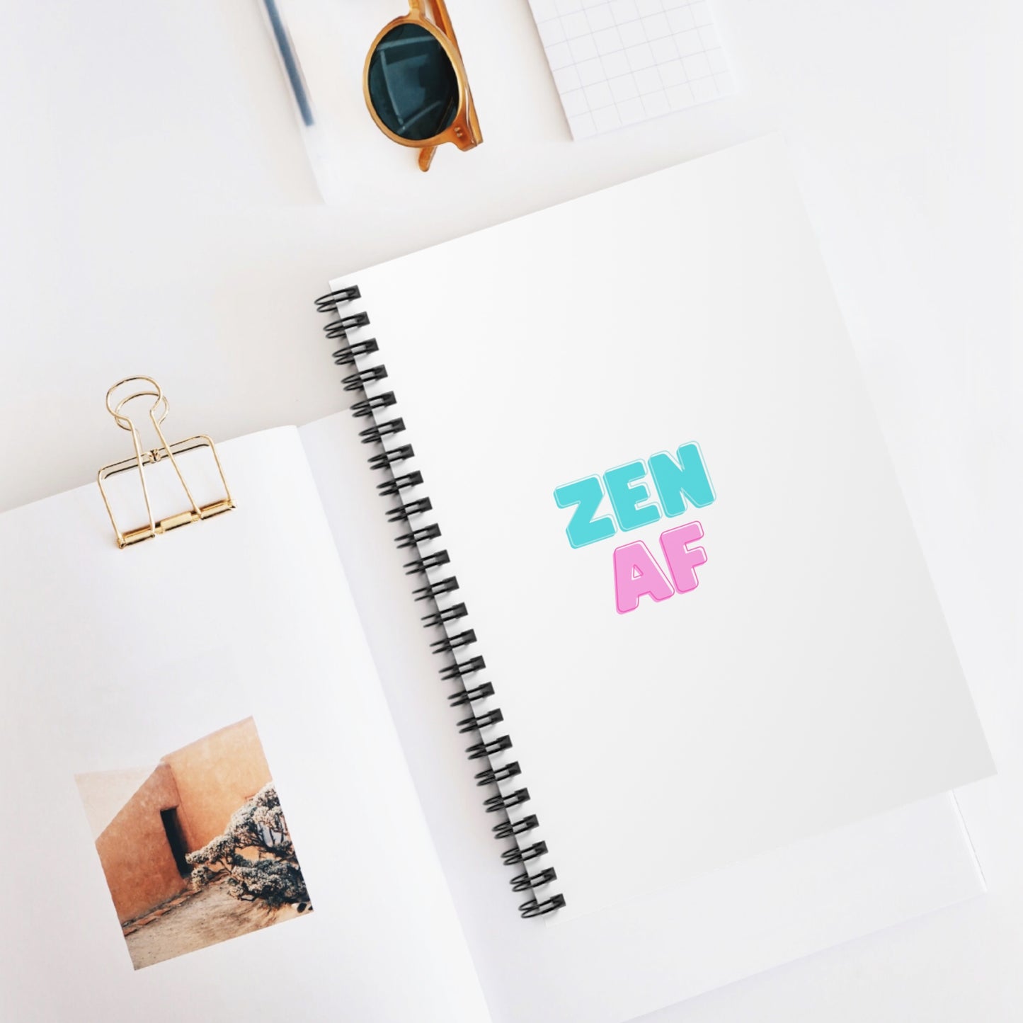 Be Zen Spiral Notebook - Ruled Line